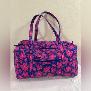 Vera Bradley Pink and Blue Floral Travel Bag